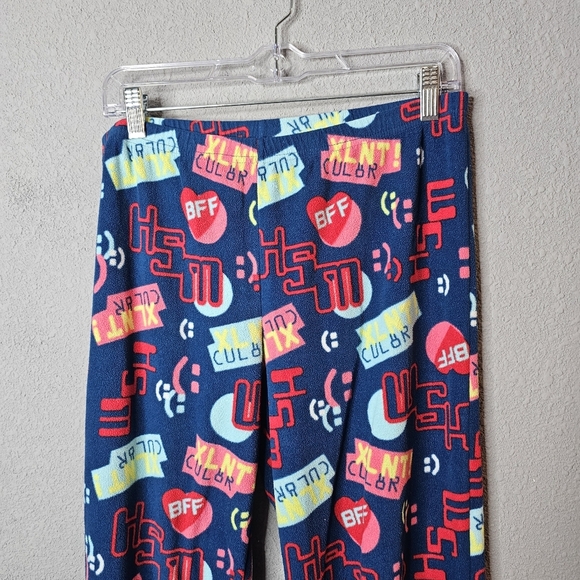 Disney High School Musical Pajama Pants Womens Medium Soft Fleece Elastic Waist - Picture 2 of 6